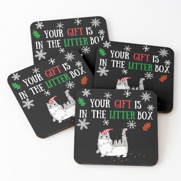Item preview, Your gift is in the litter box funny cat christmas desgin designed and sold by aryan10.