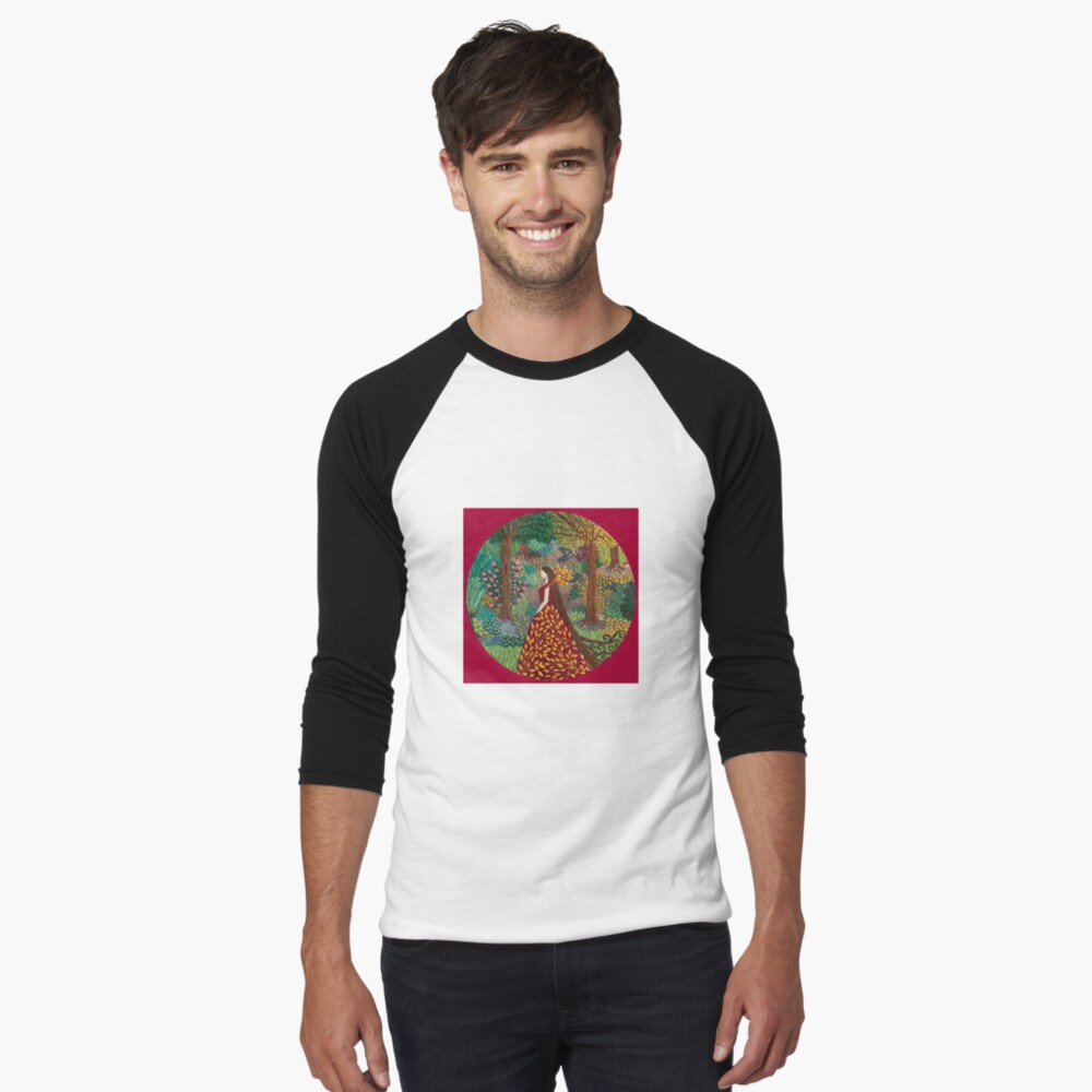 Item preview, Baseball ¾ Sleeve T-Shirt designed and sold by SewingSongbird.