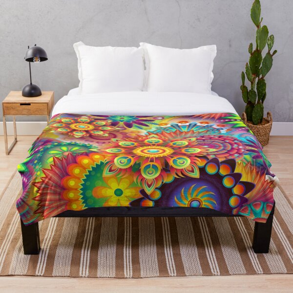 Artikelvorschau, Psychedelische Blumen entworfen und verkauft von PatternsRUs.
