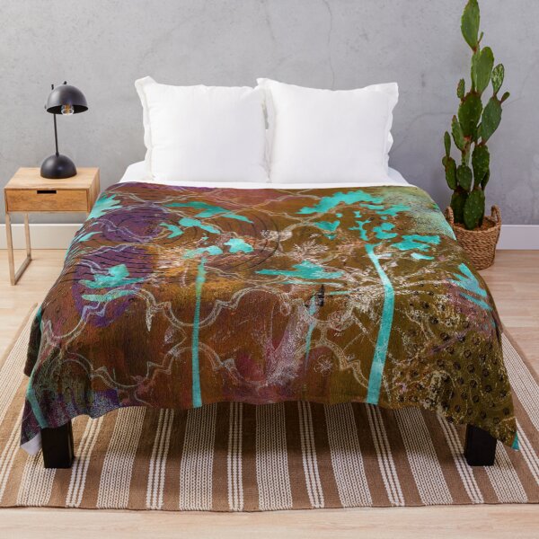 Item preview, "Forest Plan" Gel Print Painting designed and sold by peonypours.