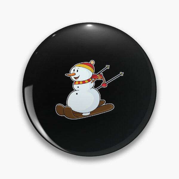 Item preview, Snowman as Skier with Skis & Cap designed and sold by Snabdesign84.