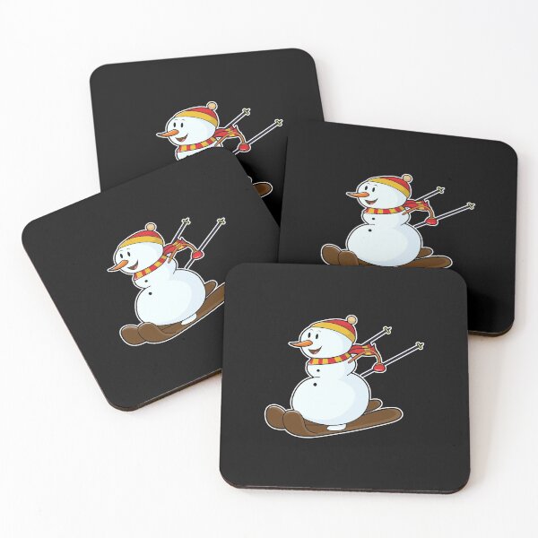 Item preview, Snowman as Skier with Skis & Cap designed and sold by Snabdesign84.