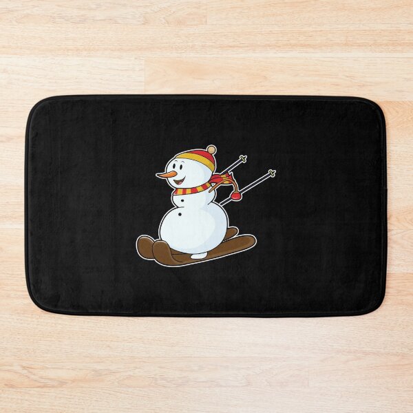 Item preview, Snowman as Skier with Skis & Cap designed and sold by Snabdesign84.