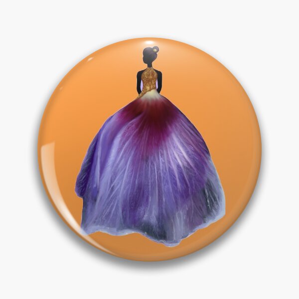 Item preview, Lavender Petal Gown (orange background) designed and sold by Sarah Girard.