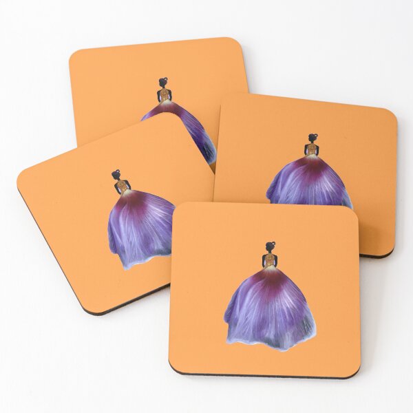 Item preview, Lavender Petal Gown (orange background) designed and sold by Sarah Girard.