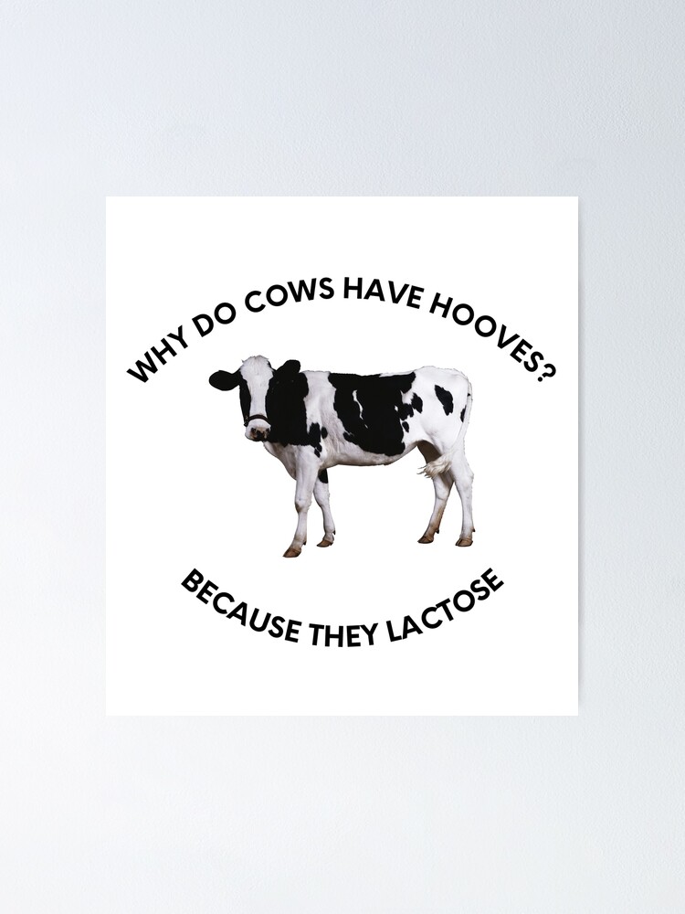 "Why Do Cows Have hooves?" Poster by SciathDe | Redbubble