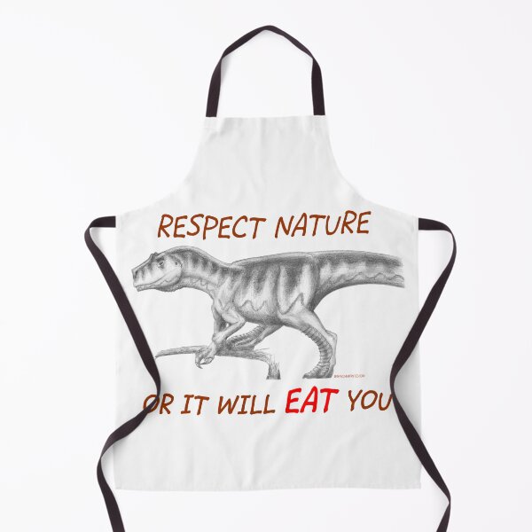 Item preview, Allosaur Respect Nature or It Will Eat You IamFritz.com designed and sold by IamFritzcom.