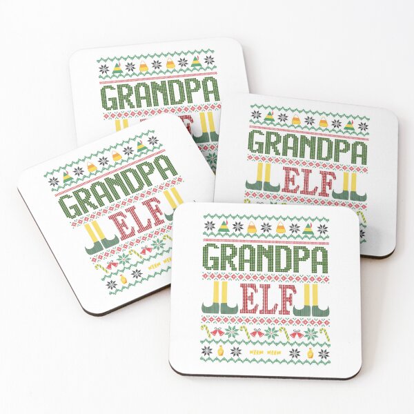 Item preview, Grandpa Elf Buddy Movie Ugly Christmas Sweater White designed and sold by Sunny Collections.