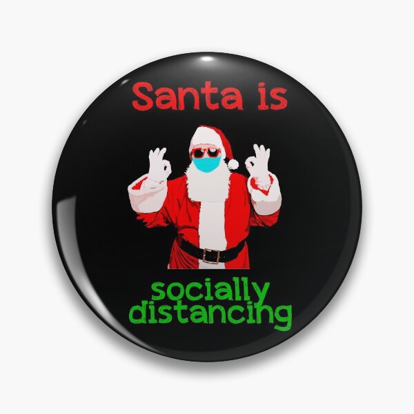 Item preview, Santa is socially distancing designed and sold by sadieillust.