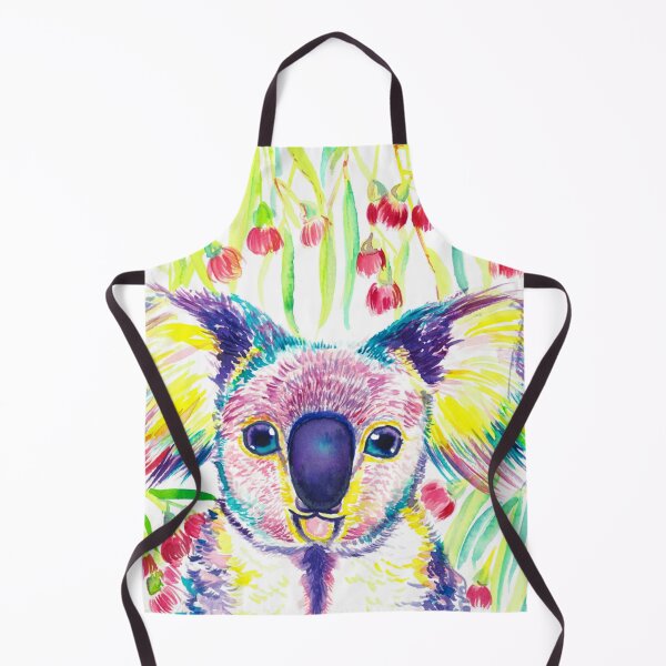 Item preview, Rainbow koala in blooming eucalyptus tree designed and sold by orangerinka.