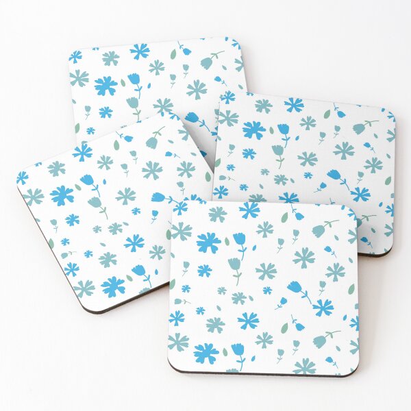 Item preview, calm blue leaves designed and sold by Silky Diamond.