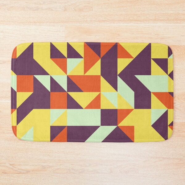 Item preview, Tropical Palms retro color palette geometric pattern designed and sold by acidmit.
