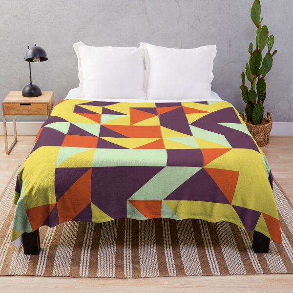 Item preview, Tropical Palms retro color palette geometric pattern designed and sold by acidmit.