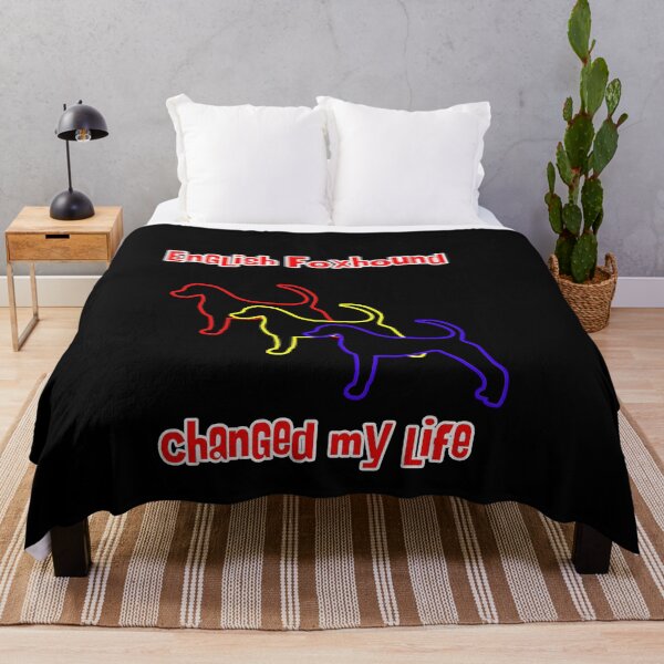 Item preview, English Foxhound Changed my Life - Dog Art dogs Silhouette - pet designed and sold by Coolstuff4you71.
