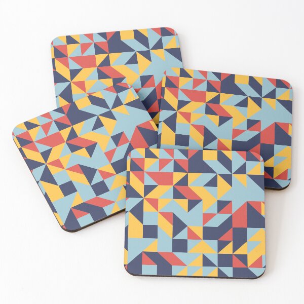 Item preview, World Traveler retro color palette geometric pattern designed and sold by acidmit.