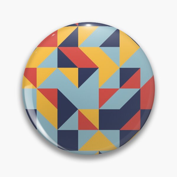 Item preview, World Traveler retro color palette geometric pattern designed and sold by acidmit.