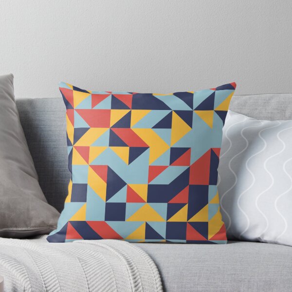 Item preview, World Traveler retro color palette geometric pattern designed and sold by acidmit.