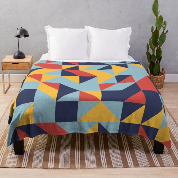 Item preview, World Traveler retro color palette geometric pattern designed and sold by acidmit.
