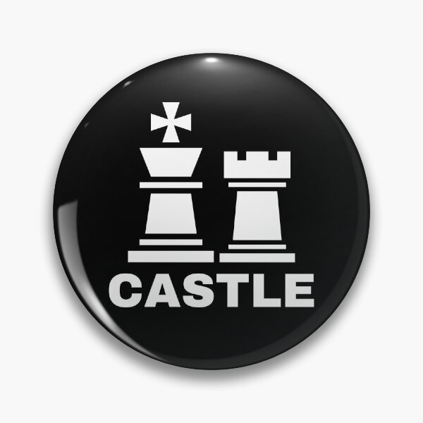 Item preview, Castle - Chess Move - White Letters designed and sold by piinkbunny.