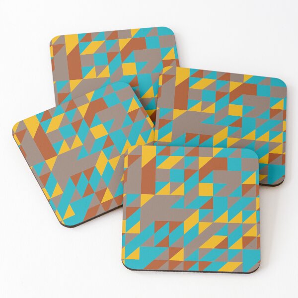 Item preview, Bright Bicycle retro color palette geometric pattern designed and sold by acidmit.