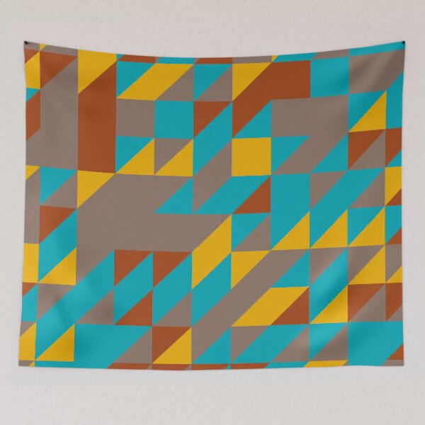 Item preview, Bright Bicycle retro color palette geometric pattern designed and sold by acidmit.