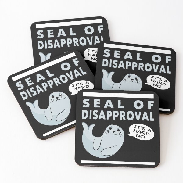 Item preview, Seal of Disapproval Funny Cute Seal designed and sold by Happy Puppy Print On Demand.