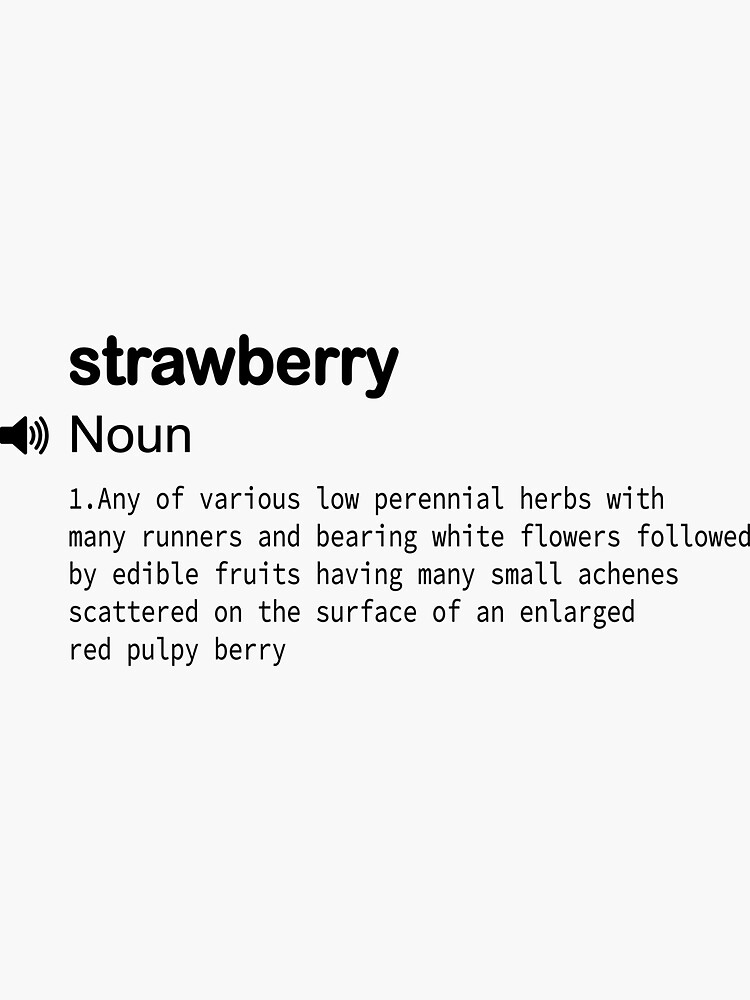 "funny definitions fruit strawberry definition/ for students/ teacher