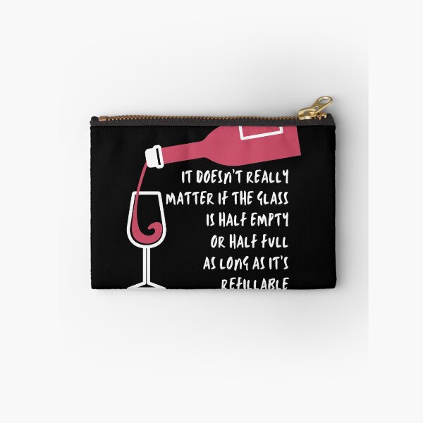 Item preview, it doesn't really matter if the glass is half empty or half full as long as it is refillable designed and sold by Spicy Chilli.