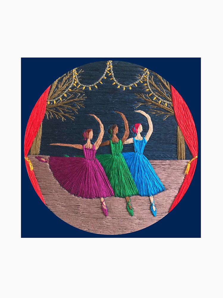 Thumbnail 7 of 7, Classic T-Shirt, A Trio of Dancers designed and sold by SewingSongbird.