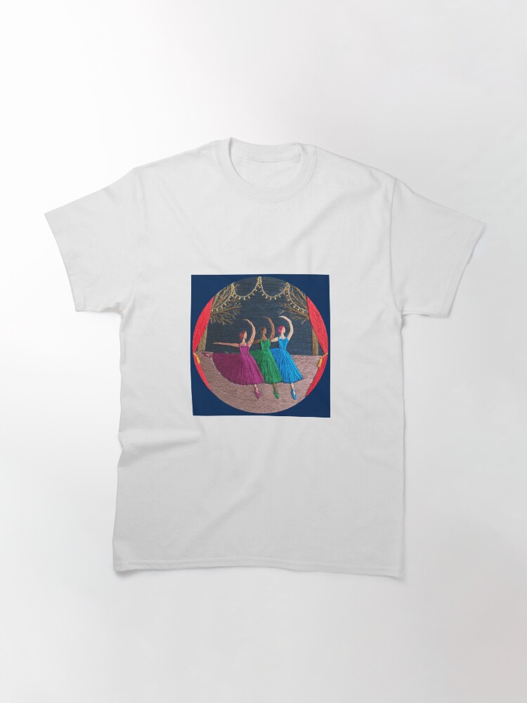 Thumbnail 3 of 7, Classic T-Shirt, A Trio of Dancers designed and sold by SewingSongbird.