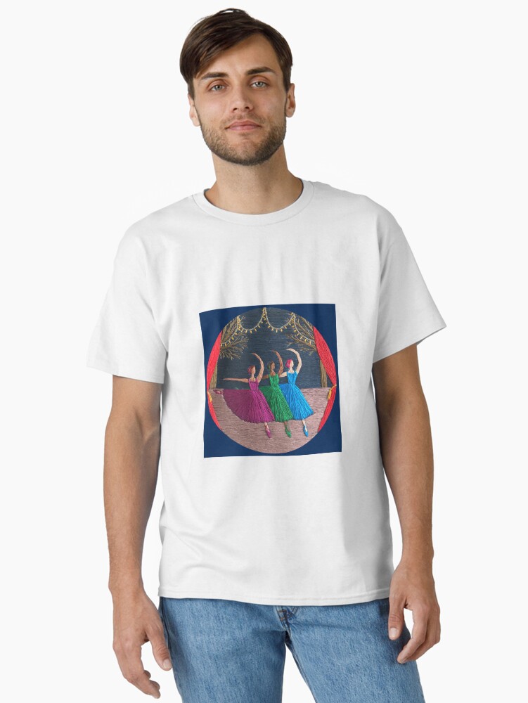 Thumbnail 2 of 7, Classic T-Shirt, A Trio of Dancers designed and sold by SewingSongbird.