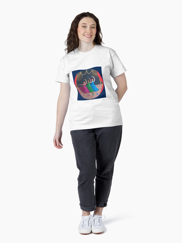Thumbnail 4 of 7, Classic T-Shirt, A Trio of Dancers designed and sold by SewingSongbird.