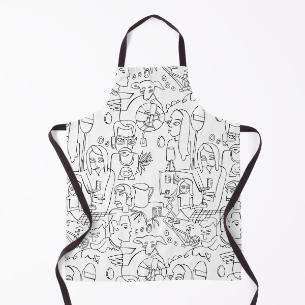 Item preview, Millennials in Black Outlines on White Cartoonart designed and sold by badlydrawnbabe.