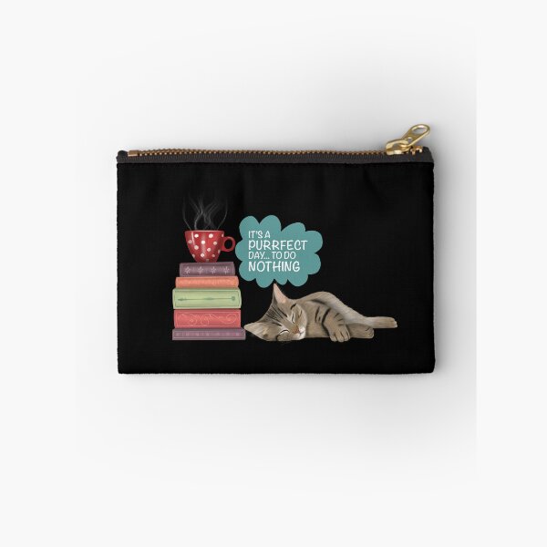 Item preview, Lazy Cat - A Purrfect Day to Do Nothing - Black designed and sold by Kittys-Art.