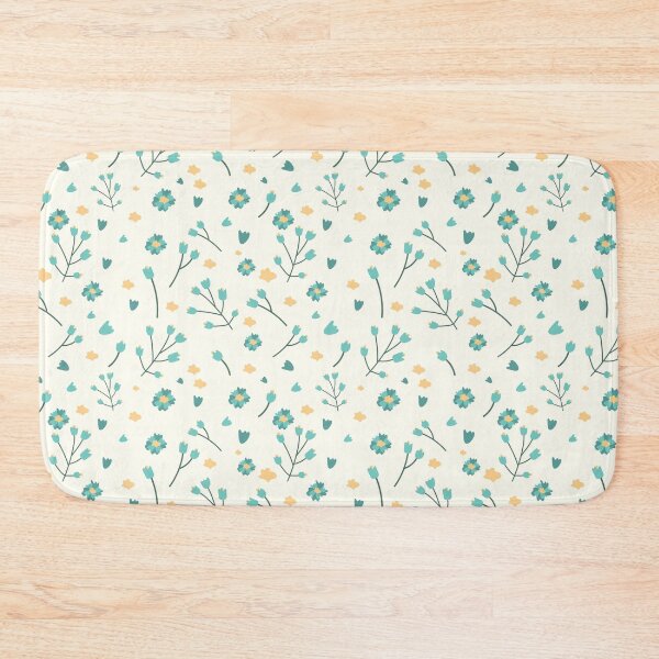 Item preview, yellow and blue cute flowers designed and sold by Silky Diamond.