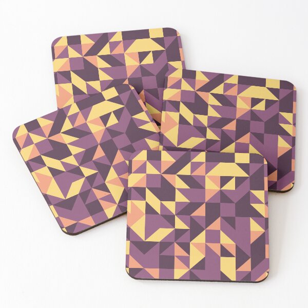Item preview, Mountainous Trek retro color palette geometric pattern designed and sold by acidmit.