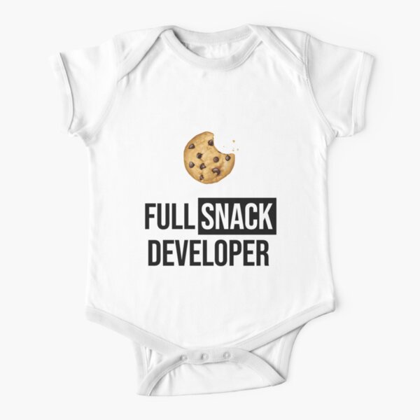 Full Stack Developer - Full Snack Developer Short Sleeve Baby One-Piece