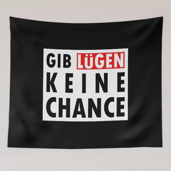 Item preview, Give Lies No Chance In German designed and sold by Paulina Vanlife.
