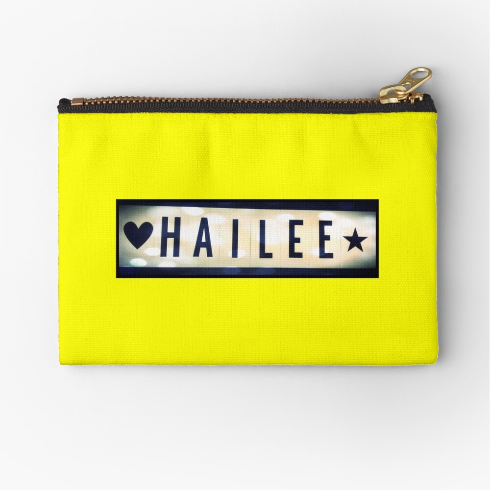 Hailee, Hailee mask, Hailee mug, Hailee travel mug, Hailee socks, Hailee notebook Zipper Pouch