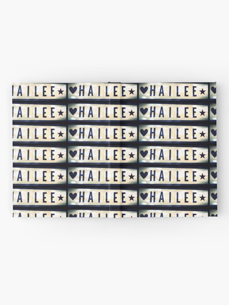 Alternate view of Hailee, Hailee mask, Hailee mug, Hailee travel mug, Hailee socks, Hailee notebook Hardcover Journal