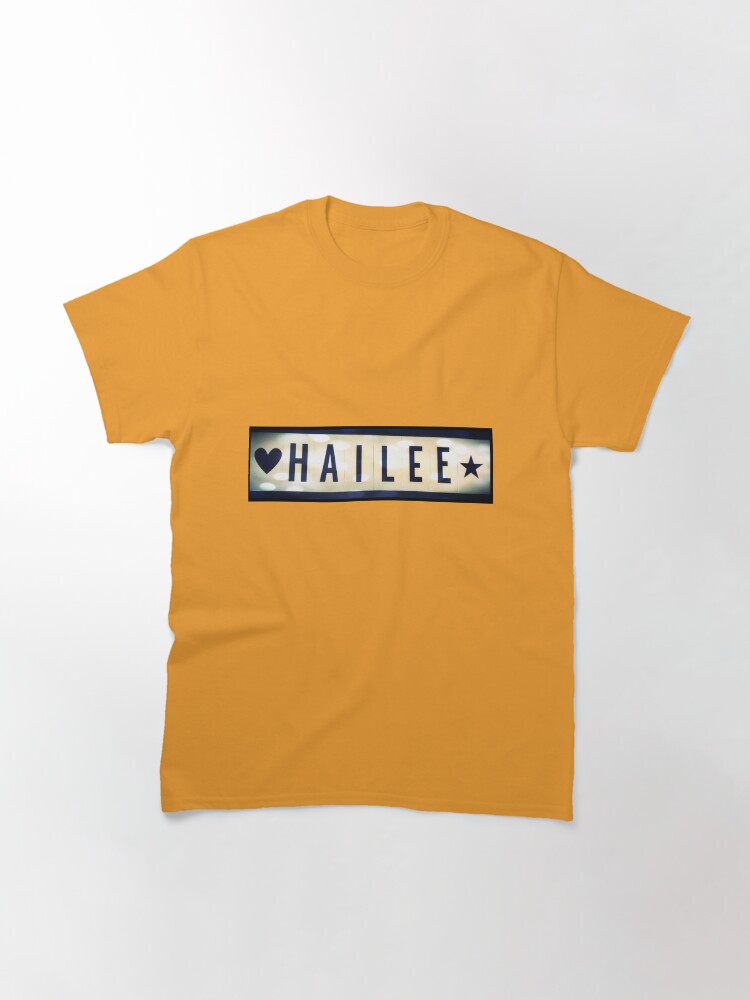 Alternate view of Hailee, Hailee mask, Hailee mug, Hailee travel mug, Hailee socks, Hailee notebook Classic T-Shirt