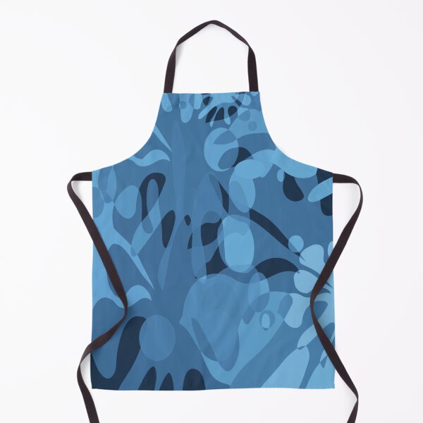 Item preview, Shades of Blue Funky Wonderland Design by Jenny Meehan/jennyjimjams designed and sold by Jenny Meehan Art Prints and Patterns .