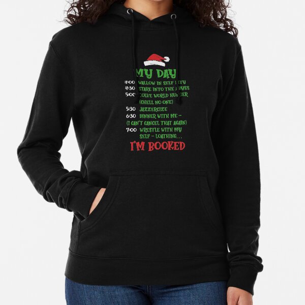 grinch schedule sweatshirt
