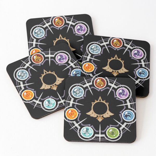 Item preview, Genshin Impact Visions designed and sold by manumindfreak.