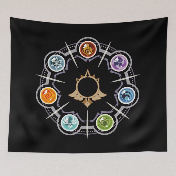 Item preview, Genshin Impact Visions designed and sold by manumindfreak.