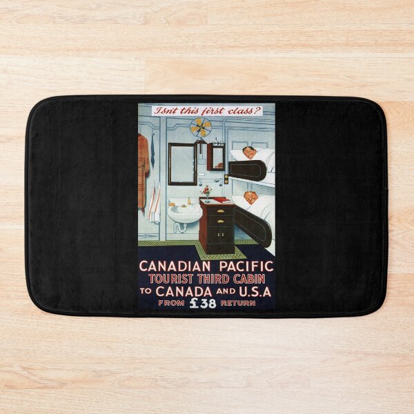 Item preview, retro classic Tourist third cabin poster designed and sold by CorasPosters.