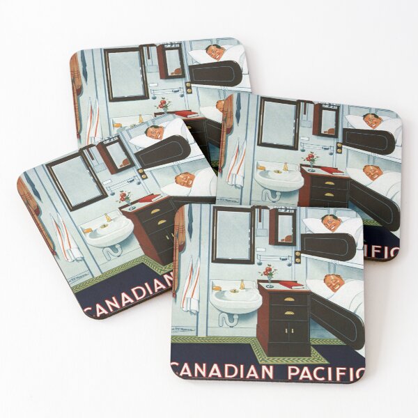 Item preview, retro classic Tourist third cabin poster designed and sold by CorasPosters.