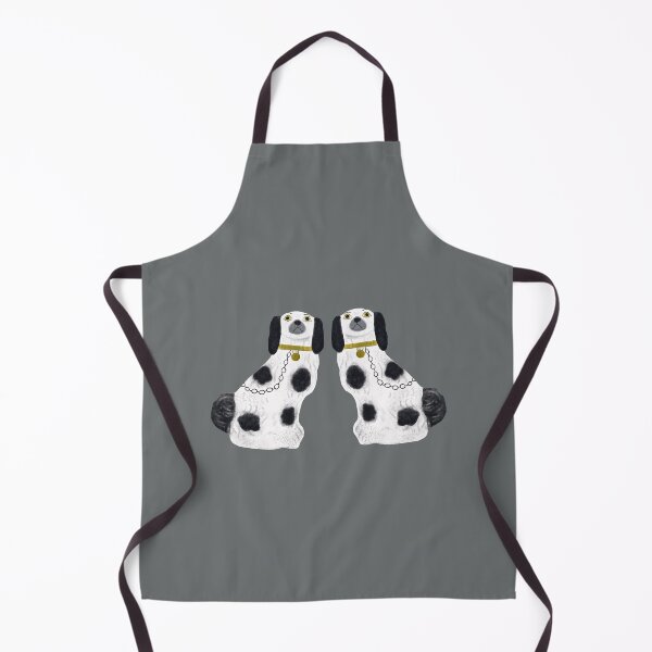 Item preview, Pair of Staffordshire dogs on mid grey designed and sold by marthaseahorse.