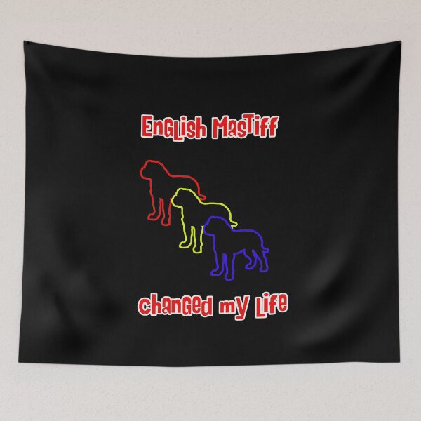 Item preview, English Mastiff Changed my Life - Dog Art dogs Silhouette - pet designed and sold by Coolstuff4you71.