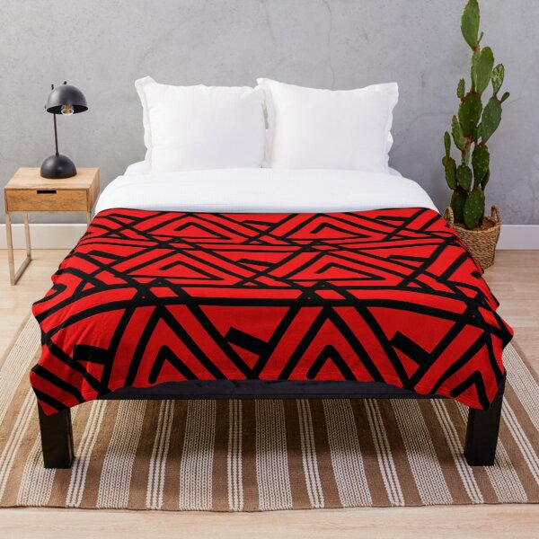 Item preview, Red and Black Triangular Coils designed and sold by PatternsRUs.